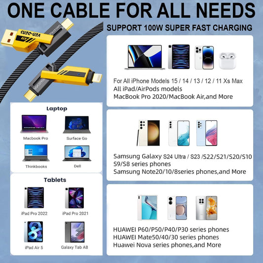 4 in 1 mobile charging cable